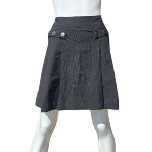 CYNTHIA STEFFEE Black Pleated Skirt sz 4